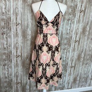 Women's Molly New York Pink & Brown Summer Dress size 2